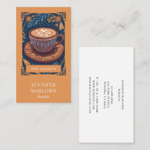 Barista Tarot Illustrated Business Card