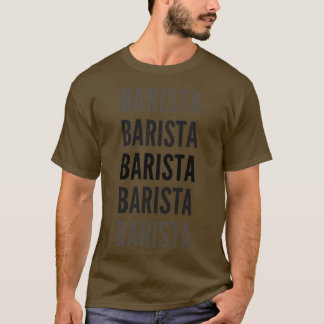 Barista Typography T-Shirt