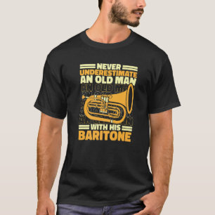 Baritone Bass Euphonium Old Man  1 T-Shirt