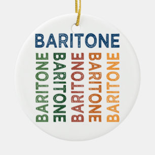 Baritone Colourful Ceramic Tree Decoration