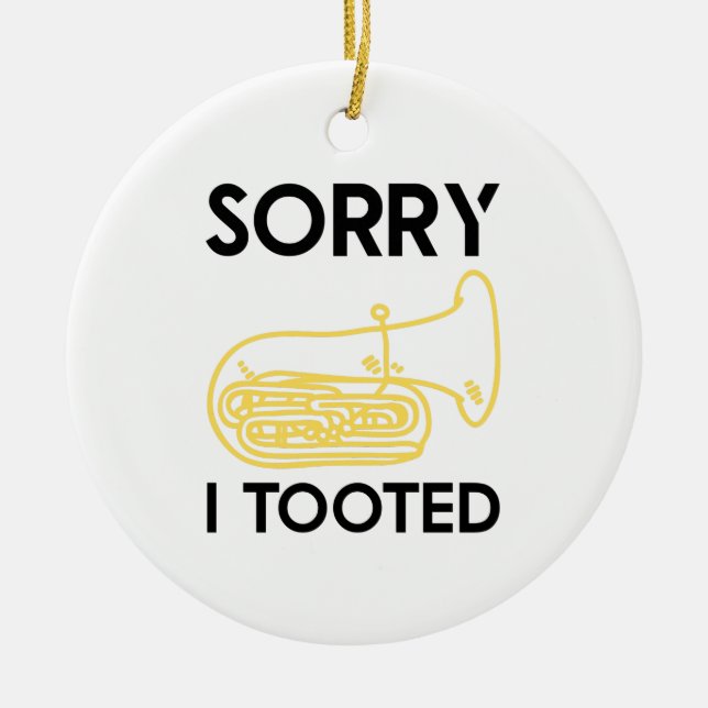 Baritone Definition Funny Orchestra Singer Ceramic Ornament (Front)