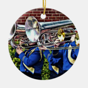 Baritone Horns and Trombones Ceramic Ornament