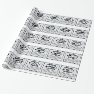 Baritone License Wrapping Paper