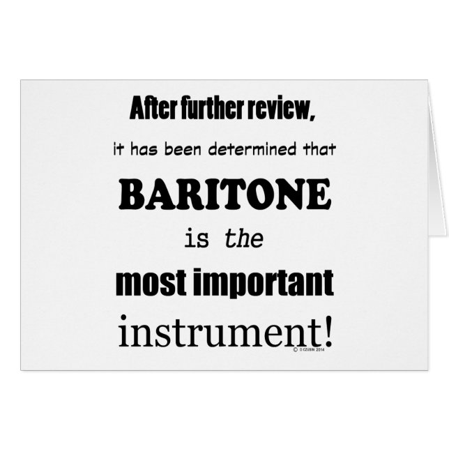 Baritone Most Important Instrument (Front Horizontal)