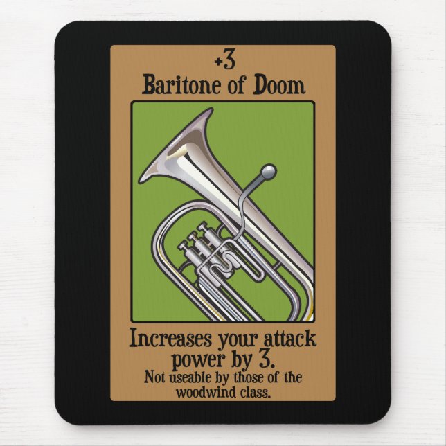 Baritone of Doom Mouse Pad (Front)