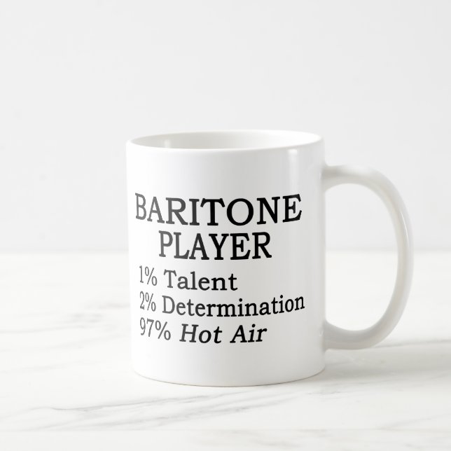 Baritone Player Hot Air Coffee Mug (Right)
