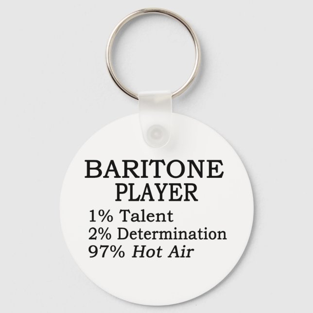 Baritone Player Hot Air Key Ring (Front)