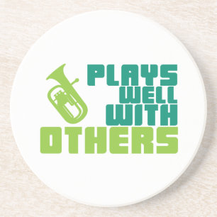 Baritone Plays Well Coaster