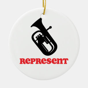 Baritone Represent Ceramic Tree Decoration