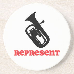 Baritone Represent Coaster