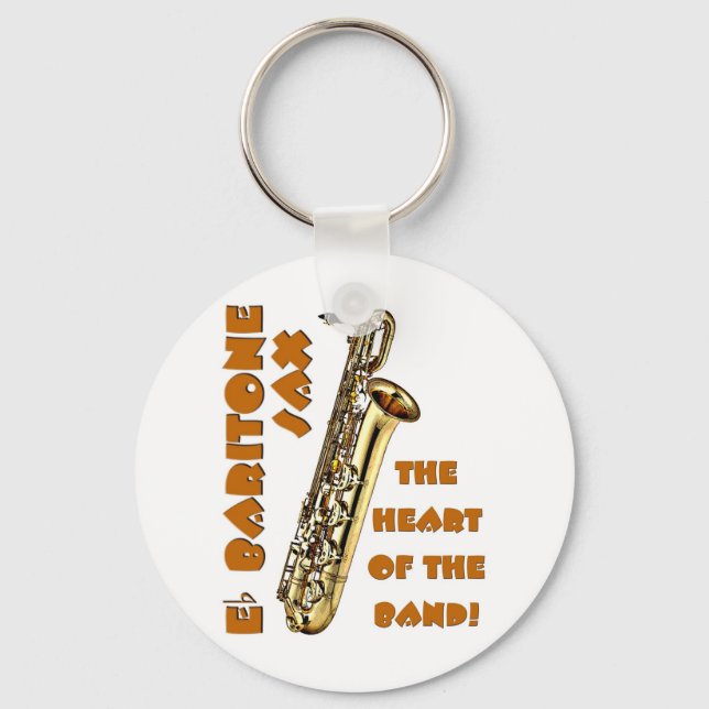 Baritone Sax Key Ring (Front)
