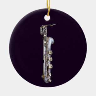 Baritone Saxophone Ceramic Ornament