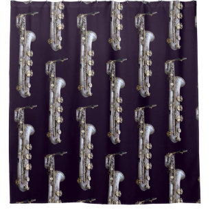 Baritone Saxophone Shower Curtain
