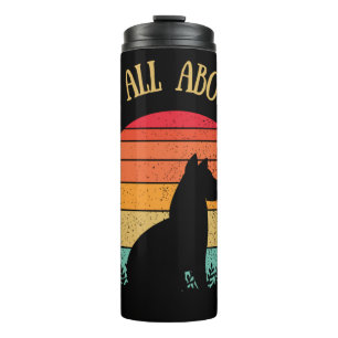 Bark all about it - Retro sunset Dog Lover Thermal Tumbler