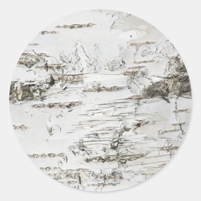 BARK BIRCH CLASSIC ROUND STICKER (Front)