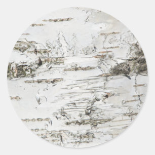 BARK BIRCH CLASSIC ROUND STICKER