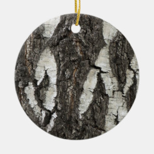 Bark Birch Wood Ceramic Tree Decoration