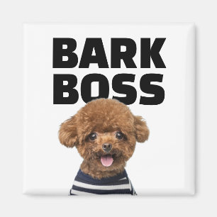 Bark Boss Custom Dog Photo Personalized Gift Magnet