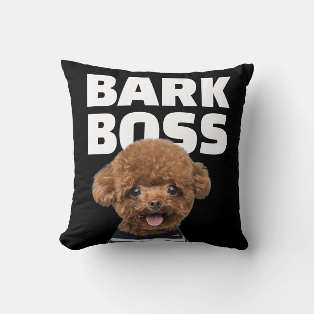 Bark Boss Dog Photo Custom Pet Cushion (Front)