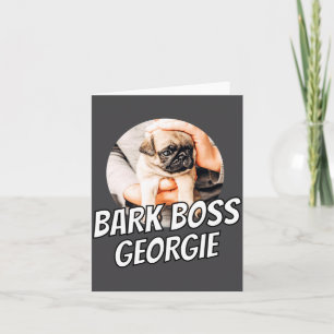 Bark Boss Pet Dog Photo Modern Simple Cool  Card