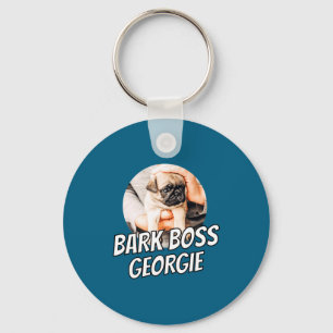 Bark Boss Pet Dog Photo Modern Simple Cool Key Ring