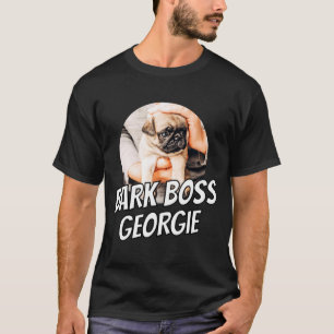 Bark Boss Pet Dog Photo Modern Simple Cool T-Shirt