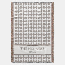 Bark + Brown Diamond Chequered New Couple