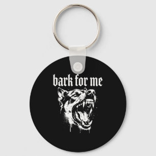 Bark For Me Gothic Fierce Dog Key Ring