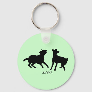 Bark, live, laugh key ring