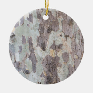 Bark of plane tree ceramic tree decoration