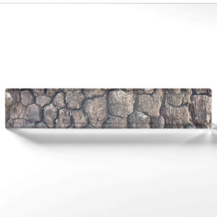 Bark of plane tree nameplate
