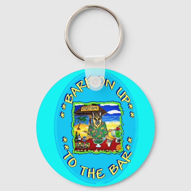 BARK ON UP TO THE BAR KEY RING (Front)