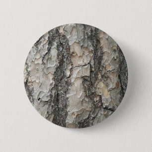 Bark Pine Wood 6 Cm Round Badge