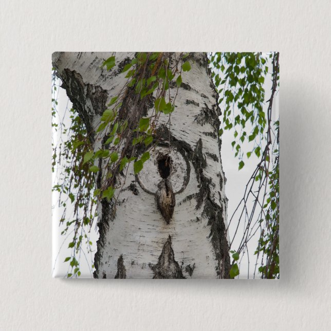 BARK TREE 15 CM SQUARE BADGE (Front)