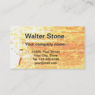 Bark wooden pattern business card