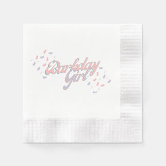 Barkday Girl Paper Napkin