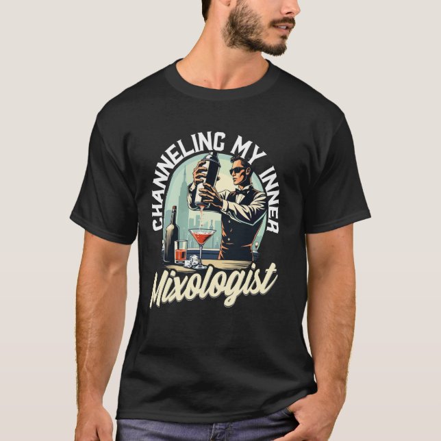 Barkeeper Bartender Bartending Mixologist T-Shirt (Front)