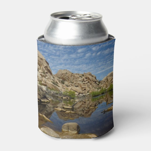 Barker Dam Reflection at Joshua Tree I Can Cooler (Can Front)
