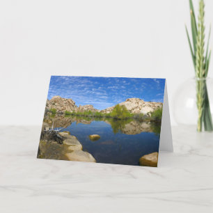 Barker Dam Reflection at Joshua Tree II Card