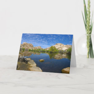 Barker Dam Reflection at Joshua Tree II Card