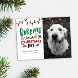 Barking Around The Christmas Tree Dog Christmas Holiday Postcard<br><div class="desc">Share the Holiday spirit from your furry one with this "Barking around the Christmas Tree" Pet Christmas Card. Personalise with your photo and holiday greeting.</div>