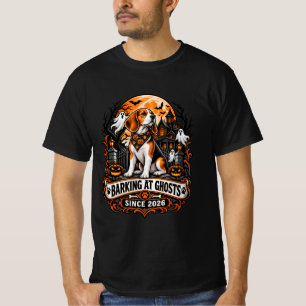 Barking At Ghosts Since 2026 Beagle Halloween Ghos T-Shirt