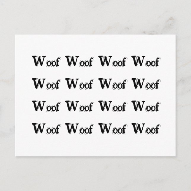 Barking Dog Neighbour Complaint Postcard (Front)