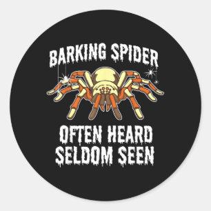 Barking Spider Classic Round Sticker