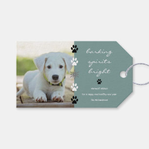 Barking Spirits Bright Puppy Dog Photo Gift Tags