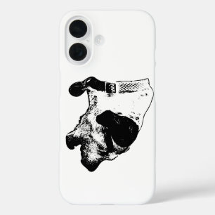 Barking Terrier Mix Art iPhone Case