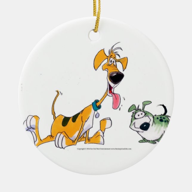 Barky Dog Ornament (Front)