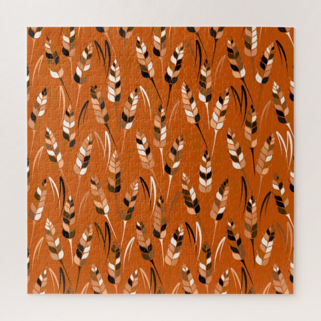 Barley Corn Organic Bread Background Jigsaw Puzzle (Vertical)