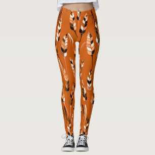 Barley Corn Organic Bread Background Leggings