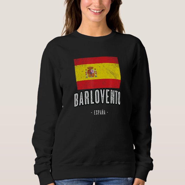Barlovento Spain Es Flag City   Bandera Ropa   Sweatshirt (Front)